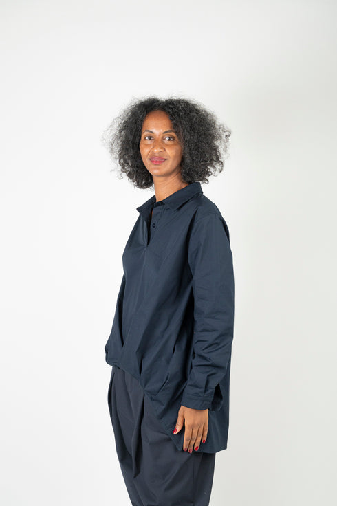 Camicia con trama frontale Giulia
